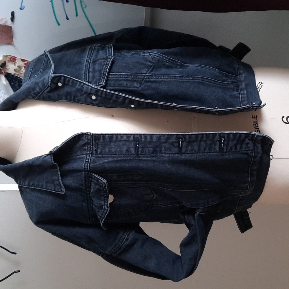 Dark denim oversized jacket